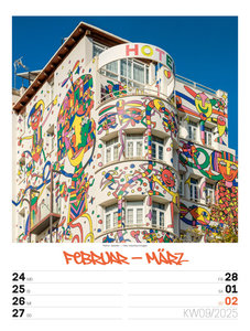 Street Art - Graffiti - Wochenplaner Kalender 2025