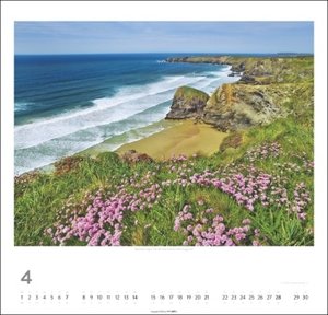 Cornwall Kalender 2024. Stimmungsvolle Bilder bekannter Fotografen. Kalender Landschaften 2024: Malerische Dörfer und wilde Küsten in einem großen Foto-Wandkalender.