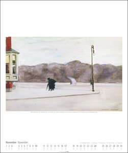 Edward Hopper Kalender 2024. Selten gezeigte Werke und bekannte Ikonen des beliebten amerikanischen Künstlers in einem großen Wandkalender 2024. Kunst-Kalender Großformat 46x55 cm