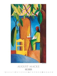 Tunisreise - Macke, Klee 2025 - Bild-Kalender 42x56 cm - Kunst-Kalender - Wand-Kalender - Malerei - Alpha Edition