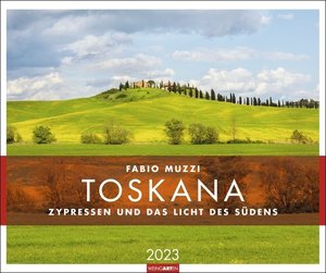 Toskana Kalender 2023. Fotograf und Italienkenner Fabio Muzzi fängt in einem großen Wandkalender die Seele der Toskana ein. Kalender-Landschaften 2023: Italien-Feeling für Zuhause.