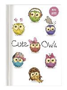 Collegetimer Cute Owls 2021/2022 - Schüler-Kalender A5 (15x21 cm) - Eule - Weekly - 224 Seiten - Terminplaner - Alpha Edition