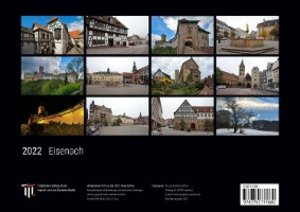 Eisenach 2022 - Black Edition - Timokrates Kalender, Wandkalender, Bildkalender - DIN A4 (ca. 30 x 21 cm)