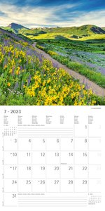 Wege 2023 - Broschürenkalender 30x30 cm (30x60 geöffnet) - Kalender mit Platz für Notizen - Paths - Bildkalender - Wandplaner - Naturkalender