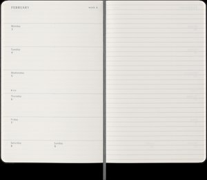 Moleskine 18 Monate Wochen Notizkalender 2024/2025, L/A5