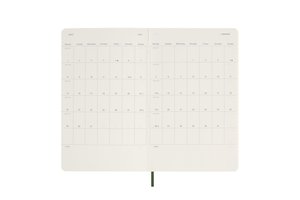 Moleskine 12 Monate Tageskalender 2024, Large/A5, Myrtengrün