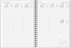 Ladytimer Ringbuch Hummingbird 2025 - Taschen-Kalender A5 (15x21 cm) - Schüler-Kalender - Weekly - Ringbindung - 128 Seiten - Alpha Edition