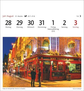 Irland Sehnsuchtskalender 2025 - Wochenkalender mit 53 Postkarten