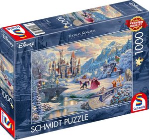 Schmidt 59671 - Disney, Die Schöne und das Biest, Zauberhafter Winterabend, Puzzle, 1000 Teile