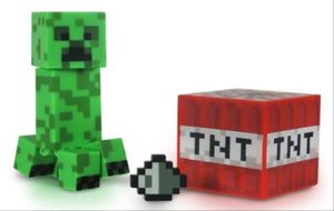Minecraft 16503 - Core Creeper, Spielfigur mit Zubehör , 7 cm