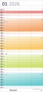 Bunte Wochen Planer für 2 2026