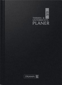 Termin-/Unterrichtsplaner 2023/2024, Ringbuch-Kalender mit Einlage, Überformat A4: 23 x 29,7 cm. schwarz