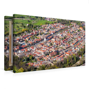 Premium Textil-Leinwand 75 cm x 50 cm quer Stadtzentrum Treuenbrietzen (Luftbild)