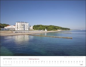 Küstenland Mecklenburg-Vorpommern Kalender 2023. Wunderschöne Fotos von Ostsee-Stränden in einem Kalender 2023. Landschaften, die zum Träumen einladen.
