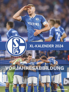 FC Schalke 04 2025 - Poster-Kalender-XL - Fußball-Kalender - Fan-Kalender - 48x64 - Sport