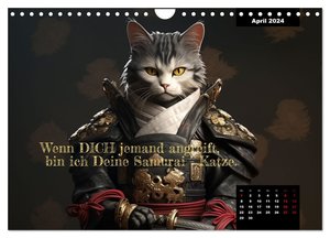 Katzen können alles, außer traurig. (Wandkalender 2024 DIN A4 quer), CALVENDO Monatskalender