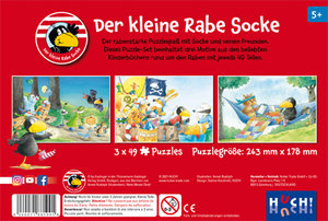 Der kleine Rabe Socke - Puzzle 3x49 T.