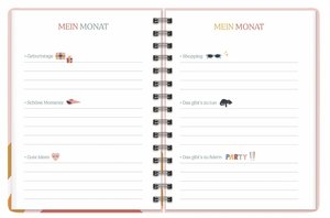 Life Spiral-Kalenderbuch A5 2023. Geburtstagsplaner, Feiertage, Ferien und Platz zum Eintragen in einem praktischen Kalender zum Mitnehmen. Terminplaner mit Wochenkalendarium für perfekten Überblick.