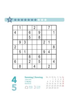 Stefan Heine Sudoku schwierig bis extrem 2025 - Tagesabreißkalender -11,8x15,9 - Rätselkalender - Sudokukalender