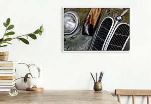 Premium Textil-Leinwand 75 cm x 50 cm quer Ein Motiv aus dem Kalender Schlafende Schönheiten - Automobile Patina