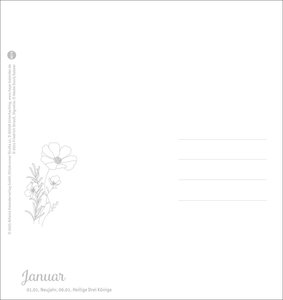 Herzliche Blumengrüße Postkartenkalender 2026