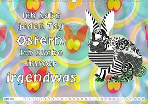 Spruchkalender - frech und bunt (Wandkalender 2021 DIN A2 quer)