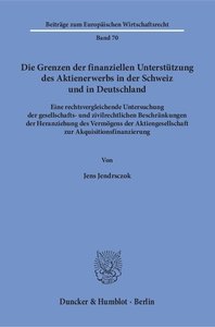 Die Grenzen der finanziellen Unterstützung des Aktienerwerbs in der Schweiz und in Deutschland.