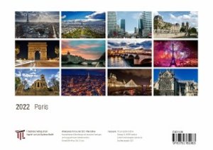 Paris 2022 - White Edition - Timokrates Kalender, Wandkalender, Bildkalender - DIN A4 (ca. 30 x 21 cm)