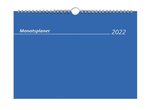 Monatsplaner Ringbuch 2022 - Bürokalender 29,7x21 cm - Jahresüberblick - Ringbindung - viel Platz für Notizen - Alpha Edition
