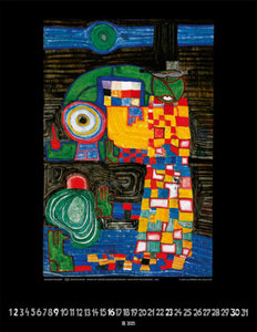 Hundertwasser Art Calendar 2025