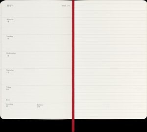 Moleskine 18 Monate Wochen Notizkalender 2024/2025, Large/A5