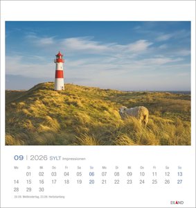 Sylt Impressionen Postkartenkalender 2026