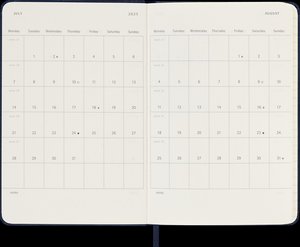 Moleskine 18 Monate Wochen Notizkalender 2024/2025, P/A6