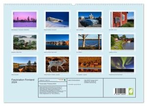 Faszination Finnland (hochwertiger Premium Wandkalender 2024 DIN A2 quer), Kunstdruck in Hochglanz