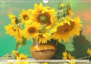 Sonnenblumen. Das Strahlen des Sommers (Wandkalender 2023 DIN A4 quer)