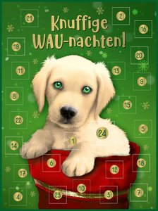 Mini-Adventskalender mit Umschlag zum Verschicken mit niedlichen Tieren - WWS