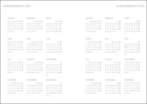 Kalenderbuch Spruch A5. Roter Taschenkalender 2024 mit motivierenden Sprüchen. Praktischer Buch-Kalender für Termine und To-dos. Handlicher Terminkalender A5