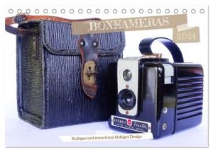Boxkameras - Kultiges und manchmal klobiges Design (Tischkalender 2024 DIN A5 quer), CALVENDO Monatskalender