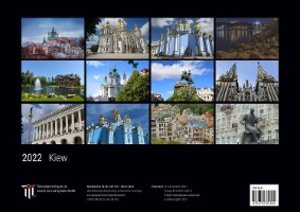 Kiew 2022 - Black Edition - Timokrates Kalender, Wandkalender, Bildkalender - DIN A3 (42 x 30 cm)