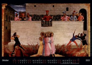 Fra Angelico 2022 - Black Edition - Timokrates Kalender, Wandkalender, Bildkalender - DIN A4 (ca. 30 x 21 cm)