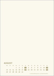 Bastelkalender 2024 Premium gold A4. Blanko-Kalender zum Basteln und Bemalen mit extra Titelblatt für eine persönliche Gestaltung. Foto- und Bastelkalender 2024.