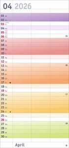 Bunte Wochen Planer für 2 2026