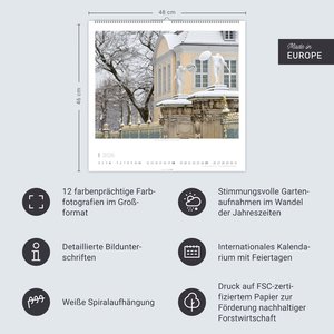 Ein Spaziergang durch Preußische Schlösser und Gärten Kalender 2026