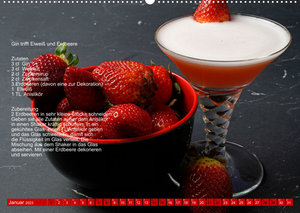 Faszination Gin Cocktails (Wandkalender 2023 DIN A2 quer)