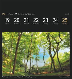 Deutschlands Natur Postkartenkalender 2025