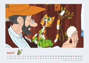 Pettersson & Findus 2025 - Von Sven Nordqvist - Wandkalender für Kinder - Querformat 42 x 29,7 cm