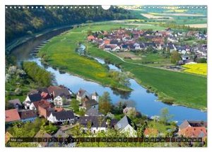 Im Weserbergland - Von Hannoversch Münden bis Minden (Wandkalender 2024 DIN A3 quer), CALVENDO Monatskalender