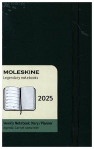 Moleskine 12 Monate Wochen Notizkalender 2025, Pocket/A6