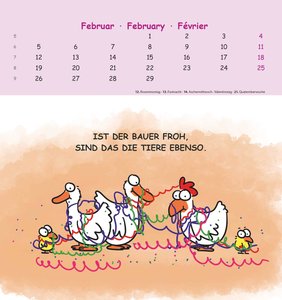 Bauernregeln 2024 - Postkarten-Kalender - Kalender-mit-Postkarten - zum-raustrennen - 16x17