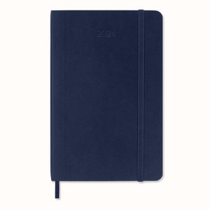 Moleskine 12 Monate Wochen Notizkalender 2024, Pocket/A6, Saphir